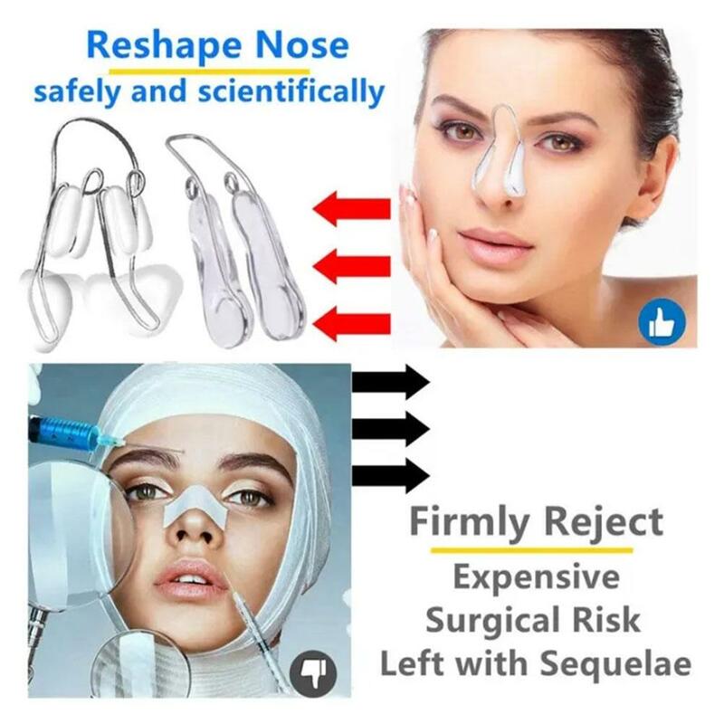 Регулируемый роликовый утягивающий зажим для носа, гладкий зажим для носа, портативный массажер для формирования носа, инструмент для соскабливания кожи
