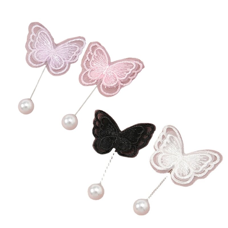 2x Schmetterling Sicherheitsnadeln für Kleidung Taille Pin Nadel Brosche Schmetterling Brosche Pin Schal Pin Revers Brosche Pins