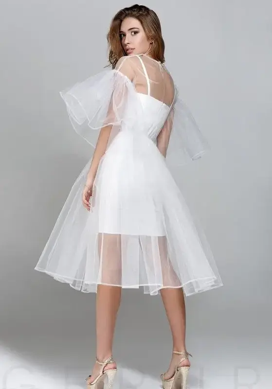 Модное классическое Белое Женское платье с оборками, на бретелях-спагетти, юбки в несколько рядов из фатина, изготовленные на заказ