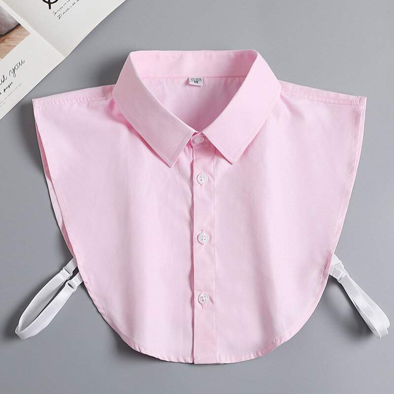 Men's Casual Pure Cotton Shirt Pointed Collar Business Dress Non Ironing Shirts Fake Collar  Apparel Accessories Ties For Men
