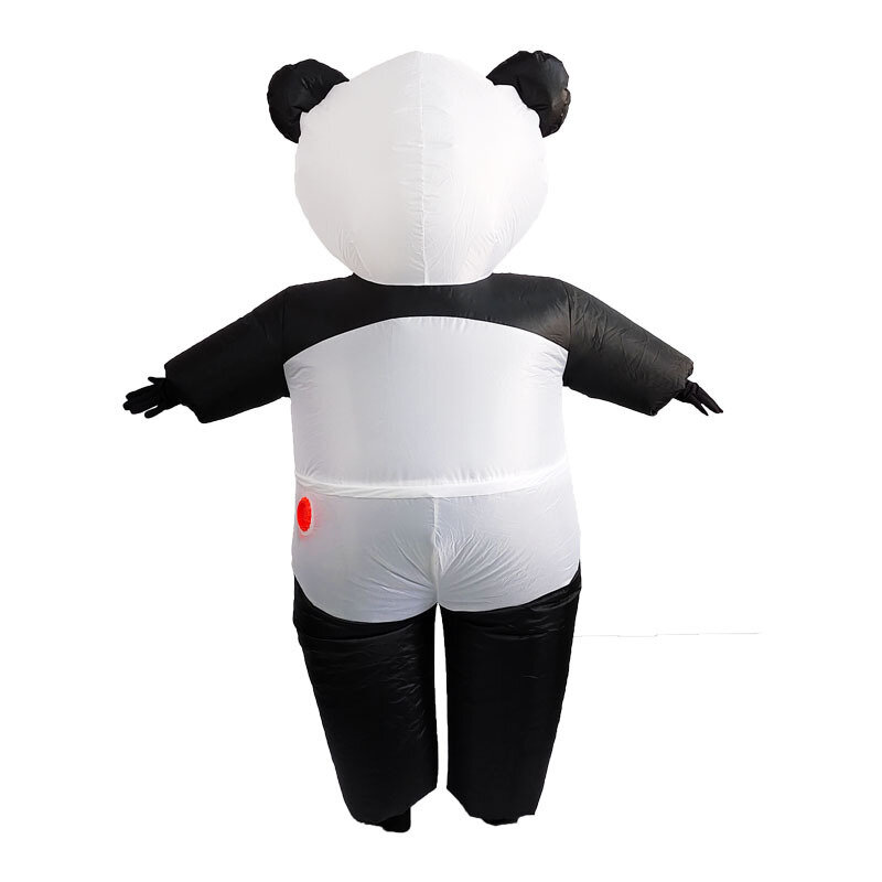 Kostum tiup Panda baru lucu dewasa properti Halloween pertunjukan panggung hiburan luar ruangan aktivitas pesta untuk 160 To190cm