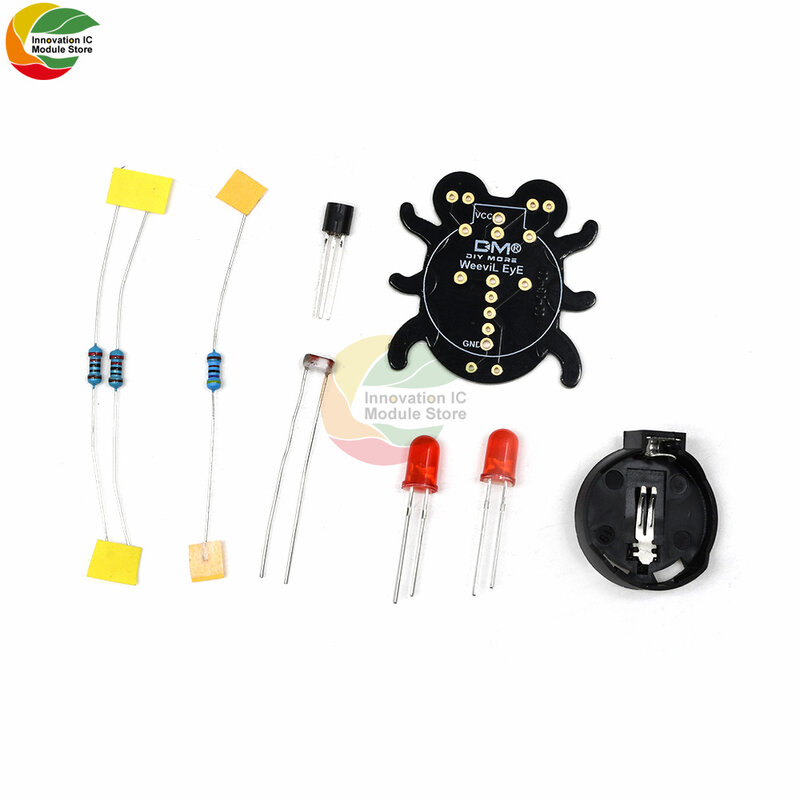 Anfänger Lernen zu Löten Spaß Kit Weevil Auge Elektronik DIY Kit Led-modul Anfänger Lernen zu Löten Handgemachte Geschenke für spaß