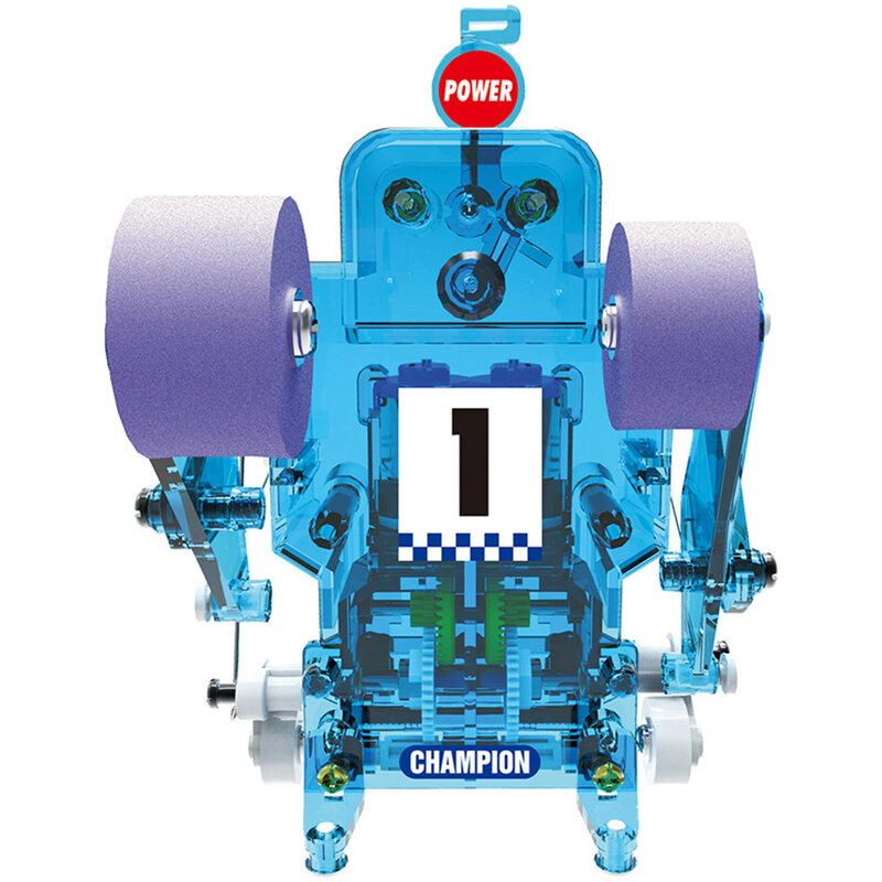 Kit Mainan RC Figur Robot Elektronik Rakitan Mandiri Tinju Er DIY Tokoh Aksi Pesta Remote Control Pendidikan 5-8 Tahun
