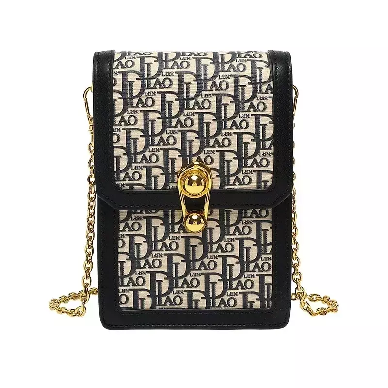 Borsa per cellulare di marca di lusso famosa di design Mini borsa a tracolla con fibbia a catena borsa e borsa da donna di alta qualità