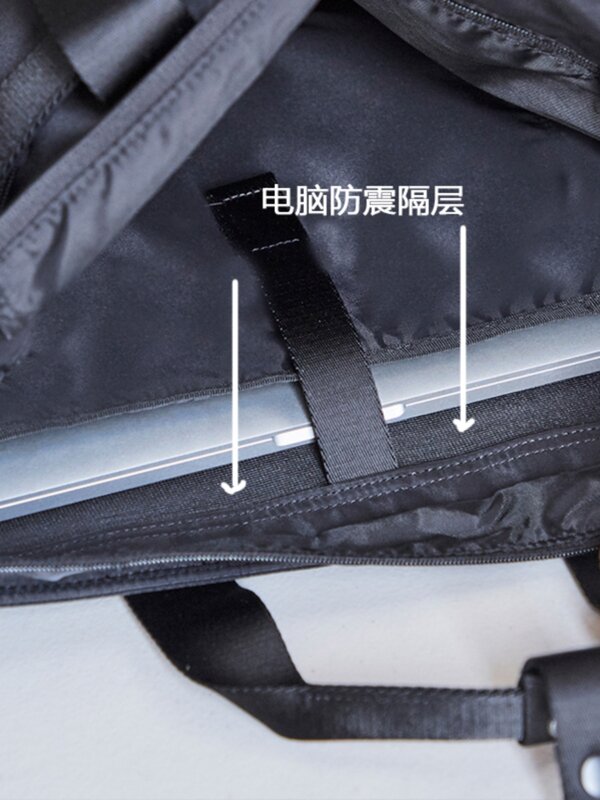 Tas jinjing pria gaya Jepang tas bahu pria kain nilon tas tangan kapasitas besar untuk pria tas desainer tas selempang mewah