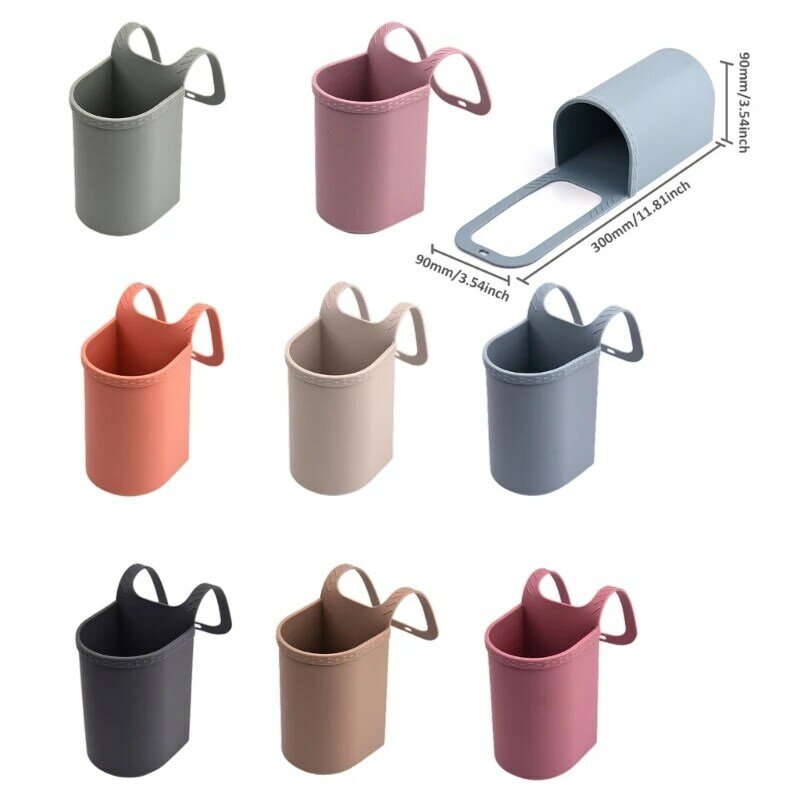 Multifunctional Silicone Cup Holder Anti Slip Glass Cup Insulation Cup Bottom Cover Sleeve Food-Grade Portable Organiser