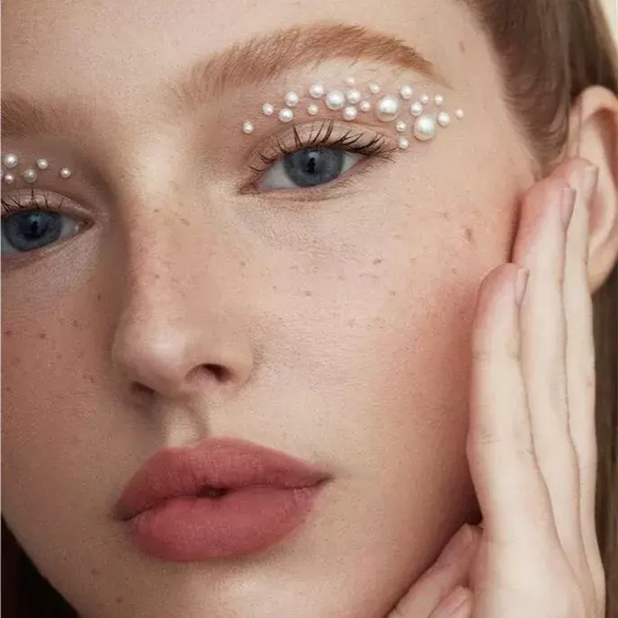 1pc Glitter diamante trucco Eyeliner ombretto viso strass adesivo gioielli occhi palcoscenico trucco adesivo tatuaggio cristallo