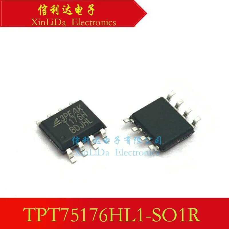 TPT75176HL1-SO1R TPT75176HL1-SO1R-S TPT75176, código de marcado: chip de interfaz T176H SOP8 RS485, nuevo y Original, TPT75176HL1-DF6R
