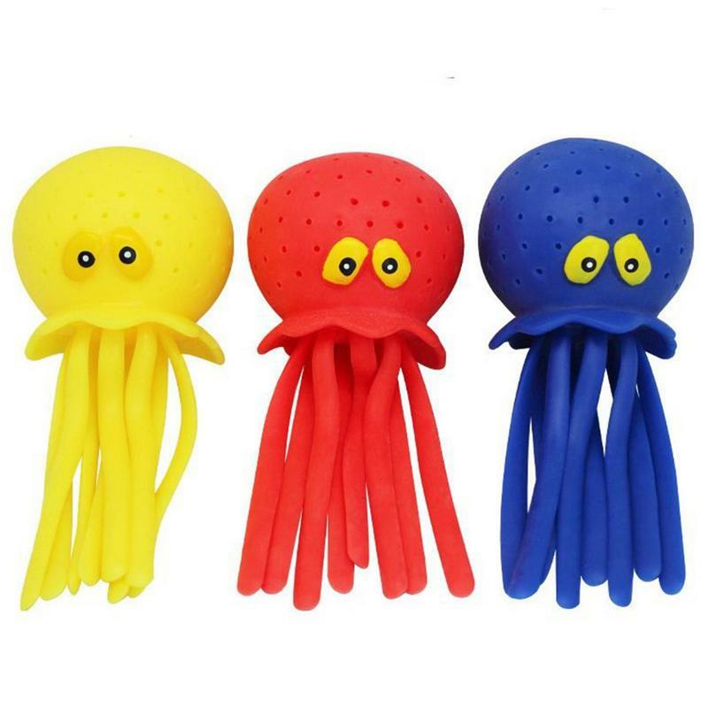 Octopus Water Polo Swimming Bath Toys Sensory Stress Relief Squeeze Vent Playing Water Toy Outdoor Summer Swimming Toy For Kids