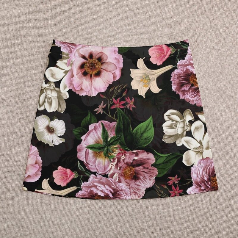 Minifalda de flores barrocas para mujer, ropa kawaii, Falda corta, ropa kawaii, nueva