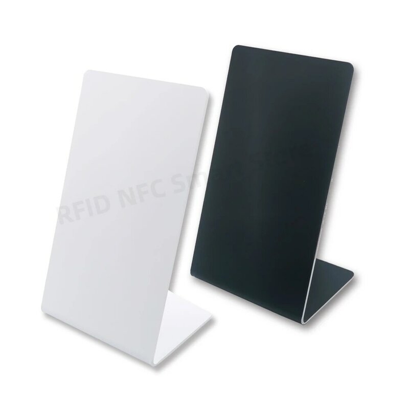 Stan nfc 13.56Mhz ulasan Google yang dapat diprogram NFC meja berdiri NT/AG 213 NFC tampilan ulasan Google kartu nfc dipersonalisasi
