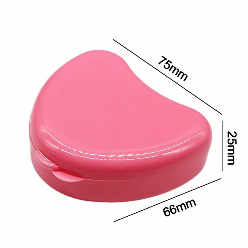Portable Retainer Case False Teeth Protective Case Multiple Colors Plastic Denture Tray Box Dental Retainer Box Old People