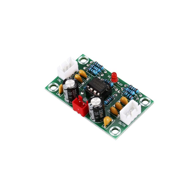 6X Mini Preamp Op Amp Module Amplifier Dual Channel NE5532 Preamplifier Tone Board 5 Times Wide Voltage 12-30V