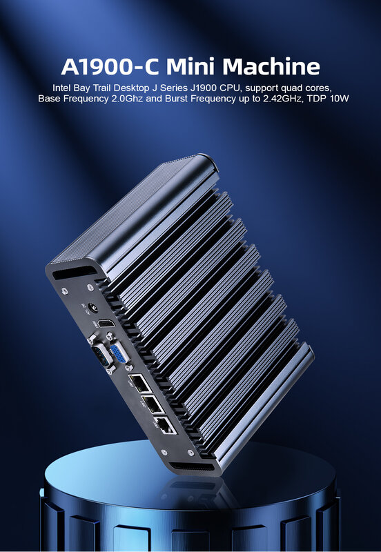 SZMZ-Mini PC Quad Cord procesador J1900 CPU DDR3 4G/8G RAM 256GB SSD Windows 10/11 Linux Gaming Computer Gamer PC