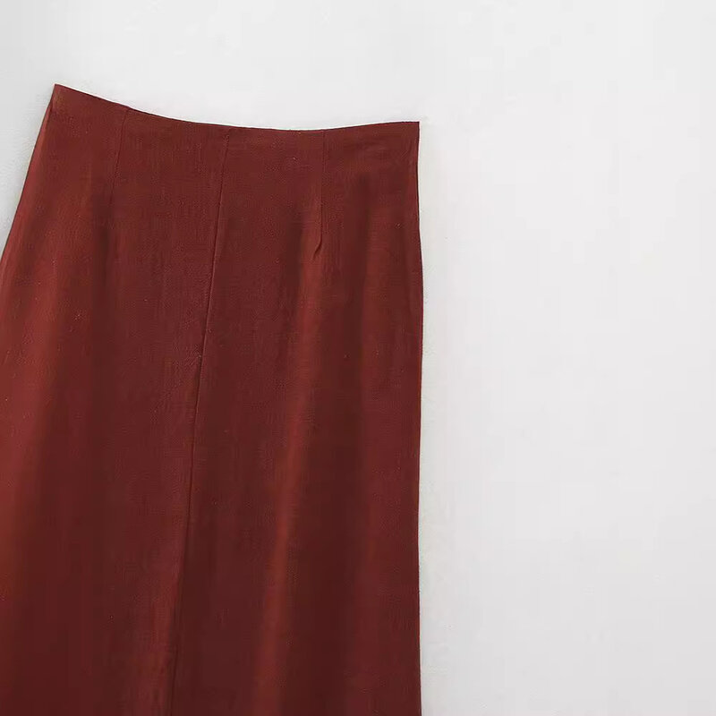 Женская Однотонная юбка с открытой спиной и вырезом-лодочкой