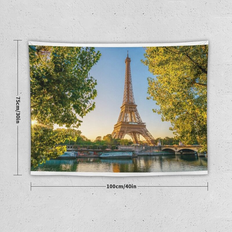 Tapisserie Tour Eiffel, Décoration de Chambre Esthétique, Paris