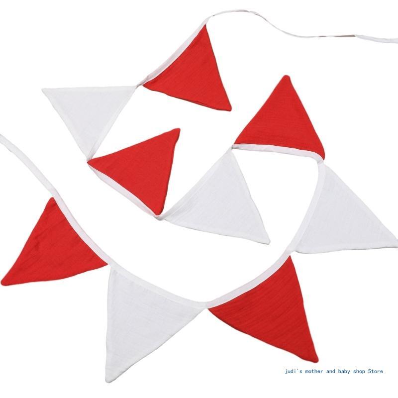 67JC decoración para ducha bebés, bandera triangular algodón para accesorios fotografía recién nacido