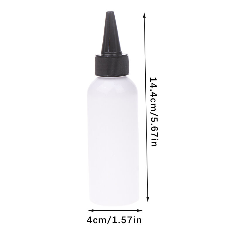 100ML Empty Dropper Bottle Transparent Plastic Refillable Nozzle Dropper With Cap Small Extrusion Bottle Portable Packing