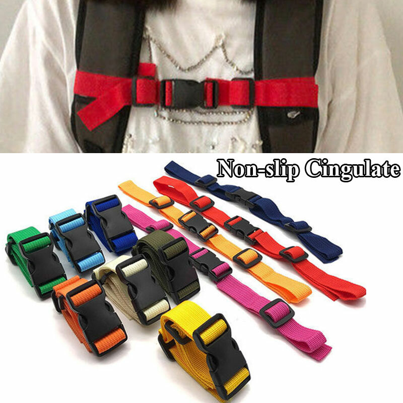 Kids Adult Buckle Clip Strap Backpack Chest Bag Strap Adjustable Shoulder Strap Outdoor Camping Tactical Bag Parts Accessories