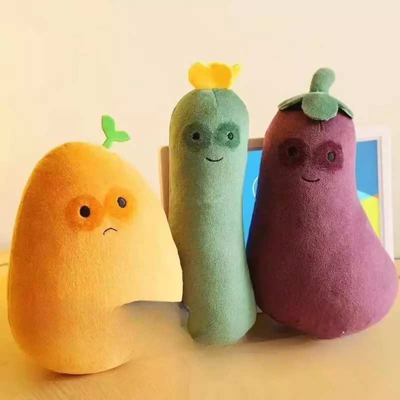 25-50cm New Creative Eggplant and Potato Exquisite Soft Workmanship Doll Decoration Great Festival Gifts for Friends or Children