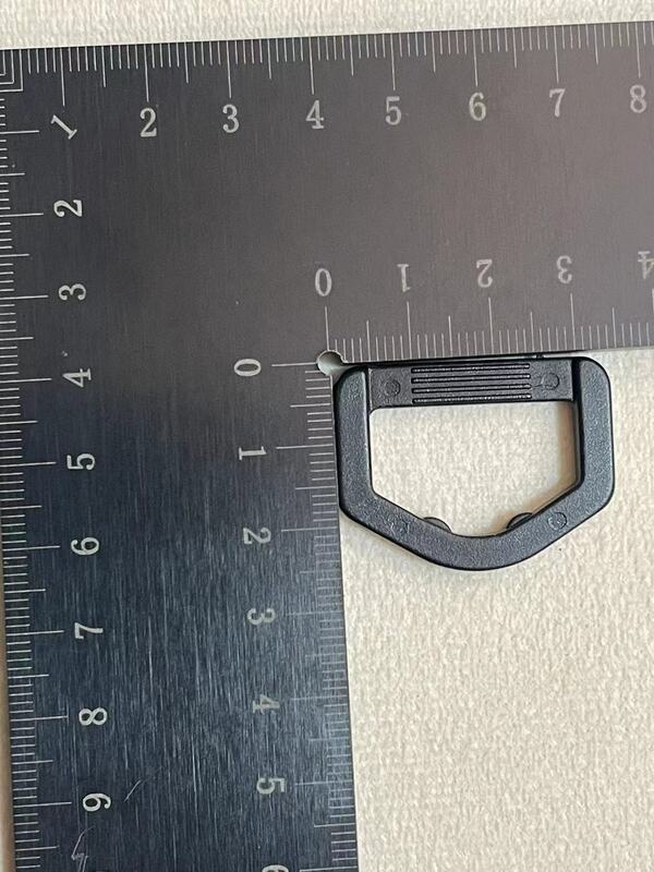 Lat D Rings bucle de hebilla de plástico para correas, cinturones, accesorios de correa de bolsa, 25mm