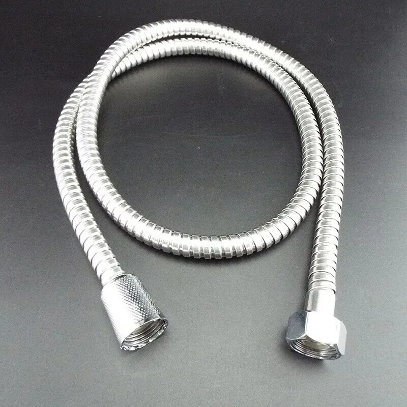 Flexible Shower Hose Tube 1.2m/1.5/2m Long for home Bathroom Shower Water Hose Extension Plumbing Pipe Pulling Stainless Steel