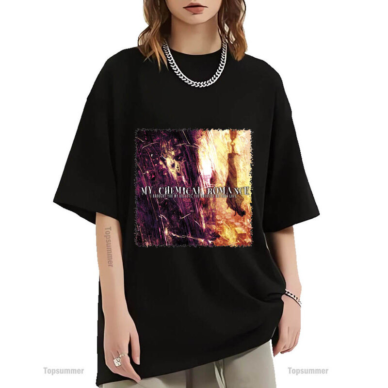 Przyniosłem ci moje kule, przyniosłeś mi swój Album miłosny T-Shirt My Chemical Romance Tour T Shirt Pop Trend bawełniana koszulka
