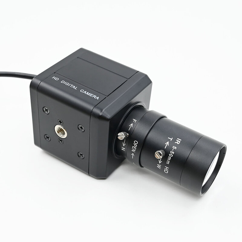 Câmera Industrial GXIVISION Obturador global de 2MP 1600X1200, 60fps monocromático, visão plug and play USB