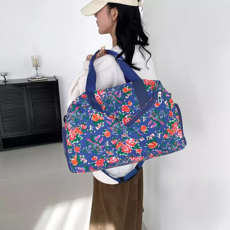 Casualowe solidne torba podróżna o dużej pojemności modne torby wysokiej jakości dla kobiet na suwak wygodne tkaniny nylonowe torba podróżna