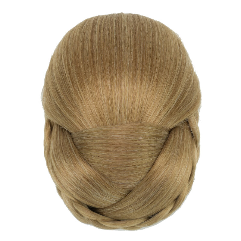 Fashion Style Afro Hair Puff Fake Bun Wig Hair Extensions Heat Resistant Fiber Chignon Hairpiece Wigs for Woman Daily Use