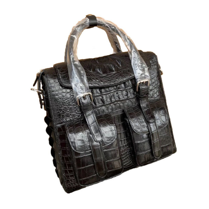 Genuine Leather New Men's Business Office Briefcase High Quality Leisure Single Shoulder Handbag Crossbody Luxury Messenger Bag
