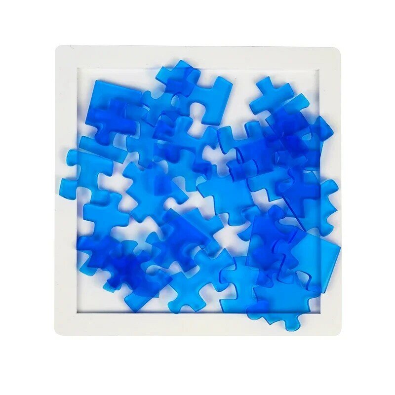 Puzzle Brainy Puzzle Fort geschrittener Schwierigkeit sgrad 10 Erwachsenen förmig exquisit transparent