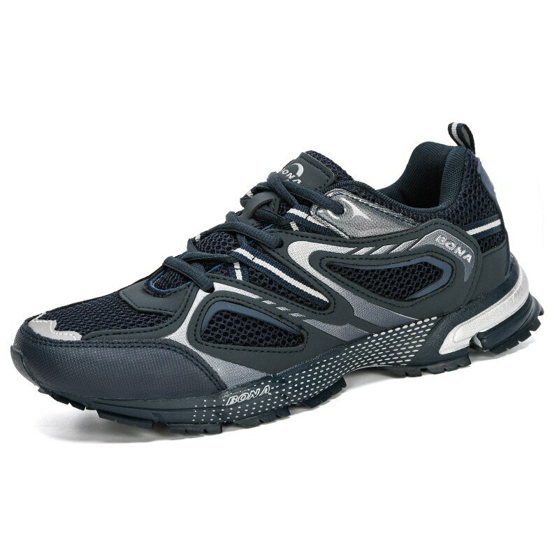 BONA-zapatillas de correr de estilo clásico para hombre, zapatos deportivos de malla dividida, con cordones, para correr al aire libre, 34870