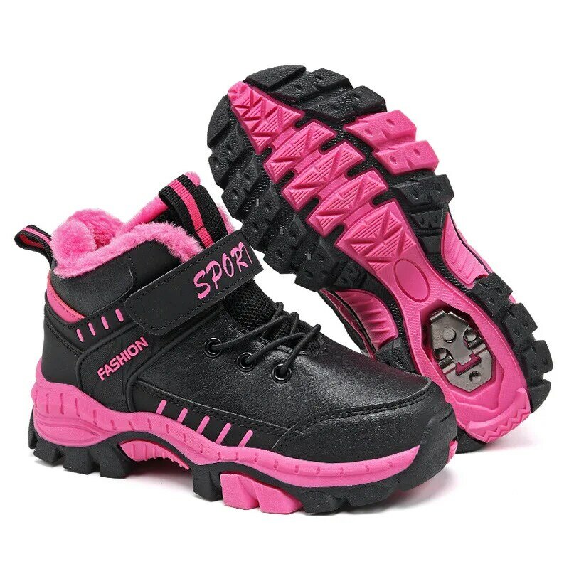 Zimowa i jesienna moda dziewczęca chłopięce buty śniegowe na świeżym powietrzu dla dzieci buty górskie dziecka trampki sportowe rozmiar 29-40