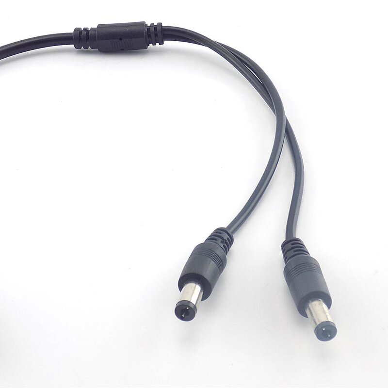 Kabel steker pemisah konektor 12v DC 1 betina ke 2 jantan Cable kabel steker daya Dc untuk kamera Cctv pengawasan L19