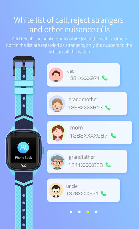 A60 smartwatch full hd full screen impermeabile bambini smartwatch gps tracker telefonata con frequenza cardiaca sonno