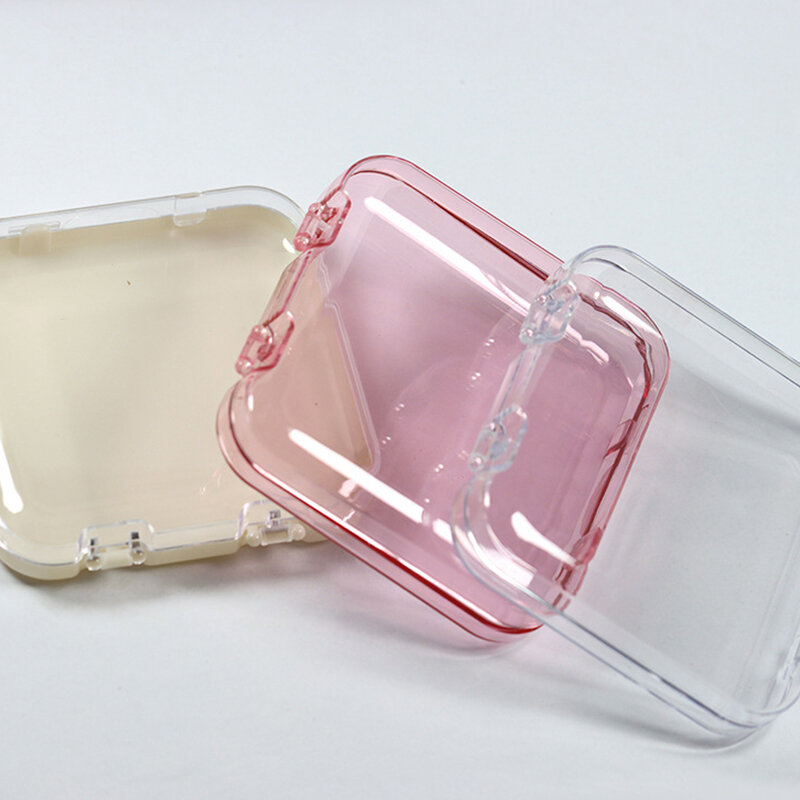 Прозрачная коробка-органайзер с откидной крышкой для накладных ногтей, пылезащитная изысканная коробка для демонстрации искусственных ногтей, противоокислительная упаковочная коробка