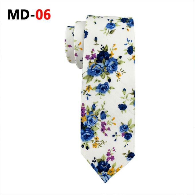 Ricnais – cravate en coton imprimé Paisley pour hommes, 6cm, Slim, pour fête de mariage