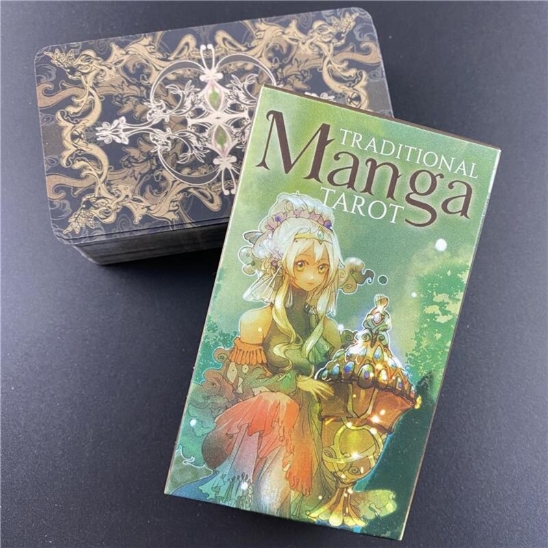Traditionele Manga Tarot Kaarten Engelse Orakelkaarten Vrouwen Meisjes Tarot Dek Bordspel