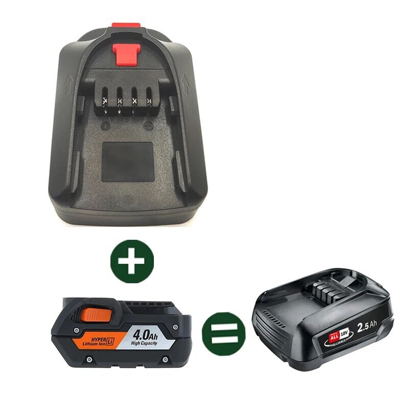 Adaptador de batería Convertidor para Ridgid & AEG, 18V, 20V, batería de iones de litio para Bosch C, herramienta eléctrica, convertidor PBA