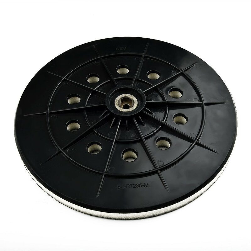 Almohadilla de respaldo de 10 agujeros, disco de lijado de bucle de paneles de yeso de 215mm y 9 pulgadas con rosca de 6mm, práctica portátil, alta calidad, nuevo