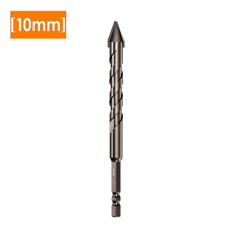 Length Drill Bit Eccentric Glass Tile Extended Eccentric Drill Bit Spiral Chip Removal Groove Drill Bit Handle