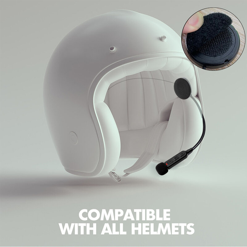 BT30หูฟังบลูทูธติดหมวกกันน็อคสำหรับขี่มอเตอร์ไซค์หูฟังสำหรับเล่นสกีแบบไร้สาย BT5.3ป้องกันการรบกวนจากมอเตอร์ไซต์แฮนด์ฟรี