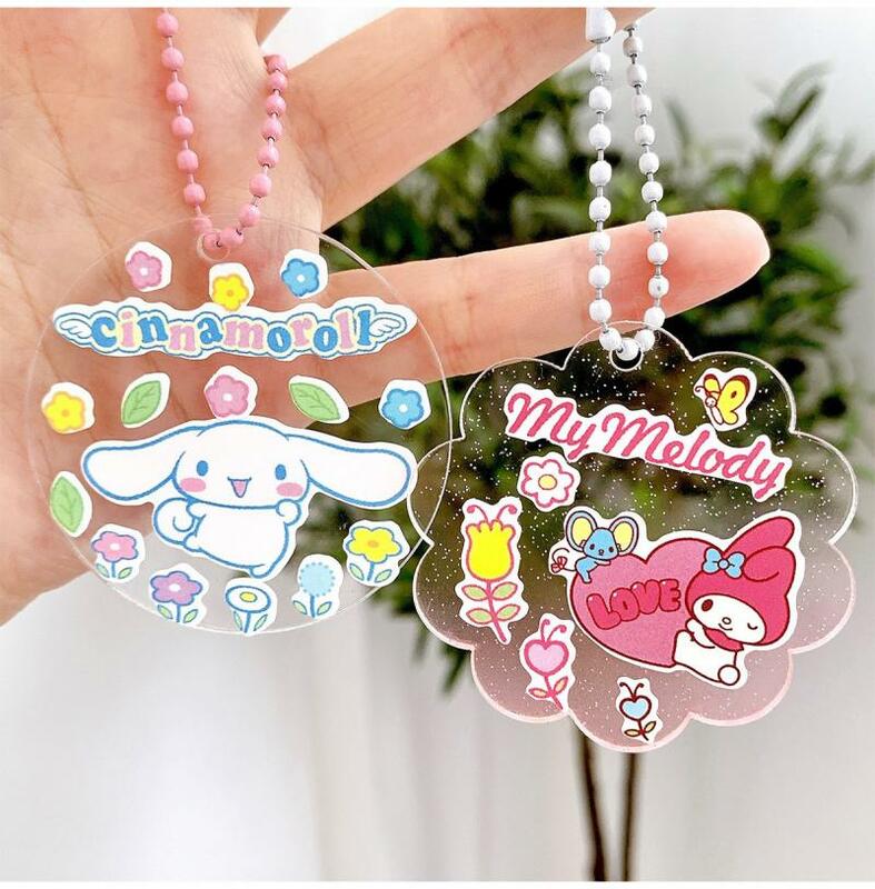 Kawaii Cute Sanrio Kuromi Mymelody Cinnamoroll Sticker Hand Account Diy Mobile Phone Decorate Girl Christmas Gift For Children