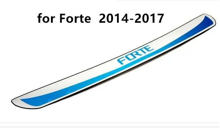 Per KIA Forte 2009 2010 2011 ~ 2017 in acciaio inox paraurti posteriore Protector davanzale tronco battistrada piastra Trim accessori auto