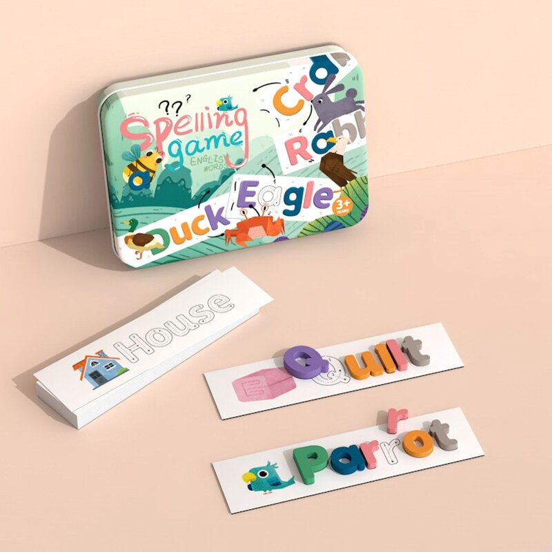 Rechtschreib spiele für Kinder Alphabet Puzzle Spiel Spielzeug Set entwickelt Vokabeln und Rechtschreib fähigkeiten Spielzeug für Kinder Kleinkinder