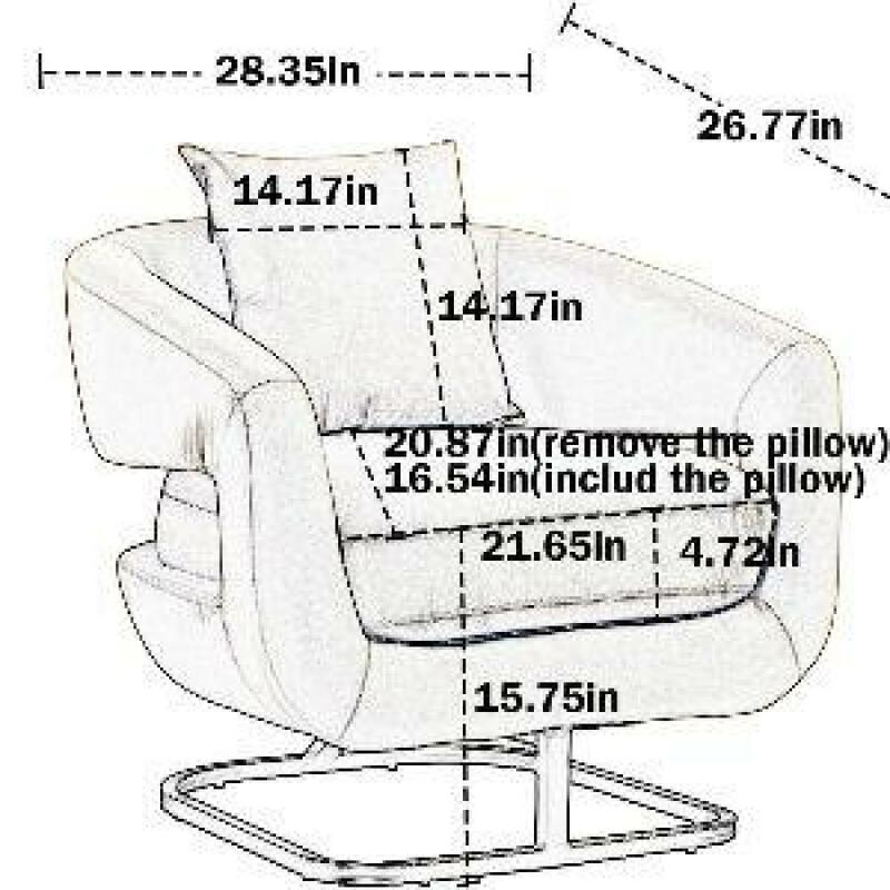 House Hold-Chaise de salon touffetée texturée, tissu velours, Accent Ch