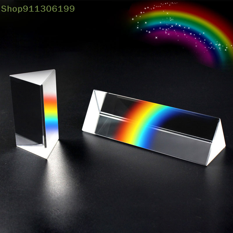 Cristal de Prisma Triangular arcoíris, experimento de luz de Física fotográfica, Natuurkunde Kinderen, experimento de Licht