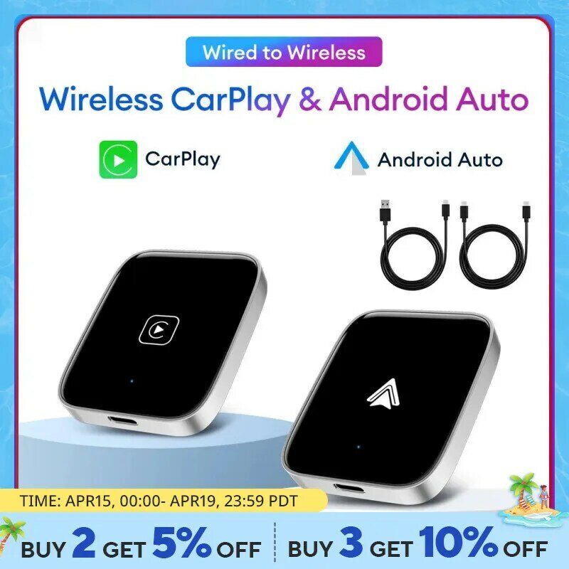 Wired to Wireless CarPlay AI Box Car Smart Convert Android Auto Support Netflix Youtube For Audi Toyota Audi VW Mercedes Subaru