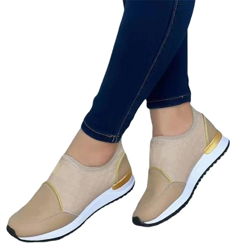 캐주얼 통기성 경량 웨지 패션 운동화 여성용, 통기성, 플랫폼 신발